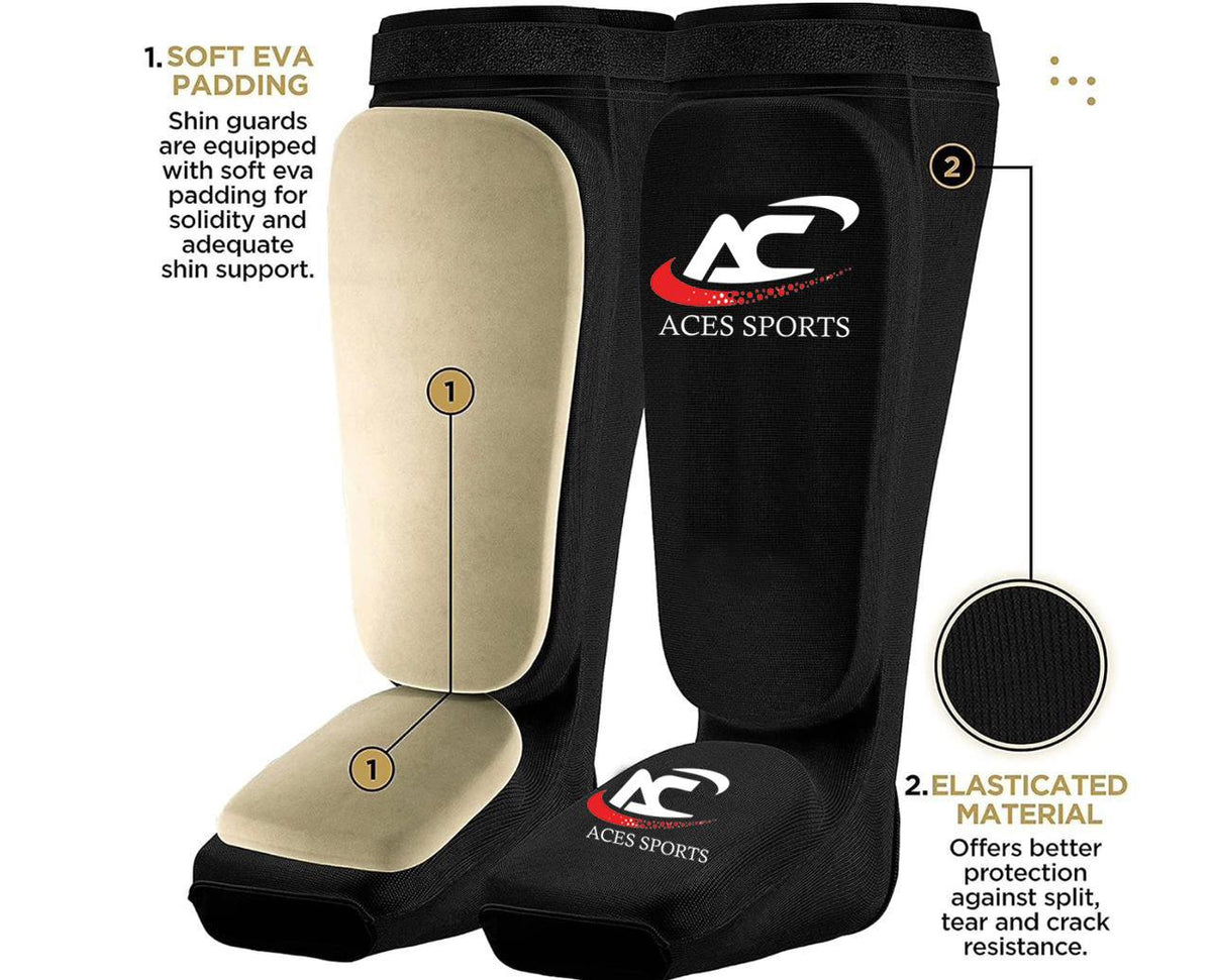 Shin Instep Guards Kickboxing, MMA Shin Protector, MMA Leg and Feet Protection